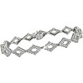 14k White Gold 3 5/8ct TDW Diamond Link Bracelet (G-H-I, SI)