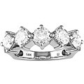 14k White Gold 2 1/3ct TDW 5-stone Diamond Ring (G-H, VS2-SI1)