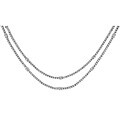 14k Gold 5ct TDW Diamond Double Strand Necklace (H-I-J, I1-2)