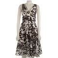 Robbie Bee Women's Printed Surplice Dress