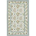 Hand-woven Jute Collection Wool Rug (2'6 x 8')