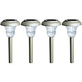 Seaton Silvery Pearl Solar Landscape Lights (Set of 4)