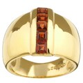 Chateau D' Argent Gold over Sterling Silver Square Garnet Ring