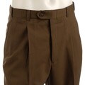 Pierre Cardin Men's Expander Solid Brass Wool Pants