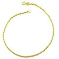 10k Yellow Gold Superlight Rope Bracelet