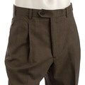 Pierre Cardin Men's Expander Brown Check Wool Pants