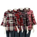 Last Kiss Women's Plaid Double-breasted Coat