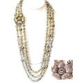 Sweet Romance English Rose Enamel Necklace