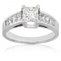 14k White Gold 1 1/2ct TDW Diamond Engagement Ring (H-I, SI)