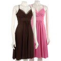 Ruby Women's Mesh Trim Surpice Dress