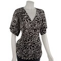Simply Irresistible Botanical Print Faux Wrap Top