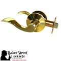 Brass Passage Door Lever Set (Case of 4)