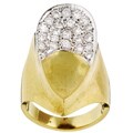 14k Yellow Gold 1ct TDW Diamond Cluster Ring (H, SI1)