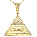 Goldtone Rhinestone 'Root of all Evil' Necklace