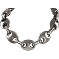Silverplated Cubic Zirconia Link Chain