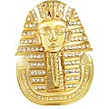 Goldplated Rhinestone Pharaoh Necklace