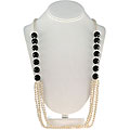 Maddy Emerson Couture Pearl and Agate Necklace (5-6 mm)