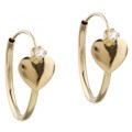 14k Yellow Gold Endless Hoop Earrings