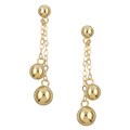 14k Yellow Gold Ball Stud Earrings