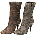 Two Lips Women's Lattice High Heel Boots