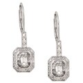 14k White Gold 3/4ct TDW Diamond Earrings (H-I, VS-I1)
