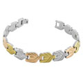 18k Gold over Steel 8-inch Stampato Bracelet