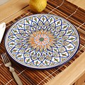 Tabarka 4-piece Dinner Plate Set (Tunisia)
