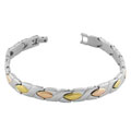 18k Gold over Steel 7.5-inch Stampato Bracelet