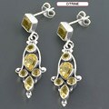 Sterling Silver and Gemstone Earrings (India)