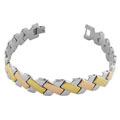 18k Gold over Steel 8-inch Stampato Bracelet