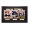Manning Tradition Football Triple Image Frame