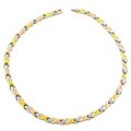 18k Gold over Steel Stampato 18-inch Necklace