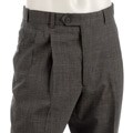 Pierre Cardin Men's Black/ White Plaid Expander Trousers