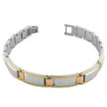18k Gold over Steel 7.25-inch Stampato Bracelet