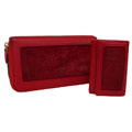 Amerileather Hair-on Leather Crimson Wallet Set (Set of 2)