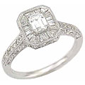 14k Gold 7/8ct TDW Diamond Engagement Ring (H-I, VS-I1)