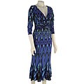 Julian Taylor Women's Printed 3/4-sleeve Dress