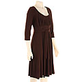 Julian Taylor Women's Solid Self Belt Dress