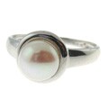 Sterling Silver Freshwater Pearl Ring (7-7.5 mm)