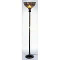 Tiffany-style La Condesa Torchiere Floor Lamp