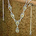 Sterling Silver Citrine 'Sunshine' Necklace (India)