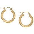 Chateau D'Argent 10k Yellow Gold Hoop Earrings