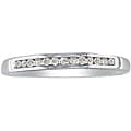 10k White Gold 1/8ct TDW Diamond Wedding Band (I-J, I2)