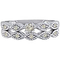 10k White Gold 1/4ct TDW Diamond Bridal Ring Set (IJ, I2)
