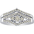 14k White Gold 1/2ct TDW Diamond Bridal Ring Set (K,I2)