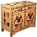 Ivory Temple Courtyard Storage Cabinet/ End Table