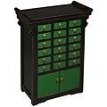 Black and Green Oriental Medicine/ Cabinet