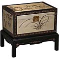 Gold and Black Asian Standing Storage Chest/ Trunk