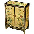 Black/ Gold Lacquer Chinese Storage Cabinet
