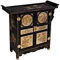 Black/ Gold Lacquer Asian Buffet